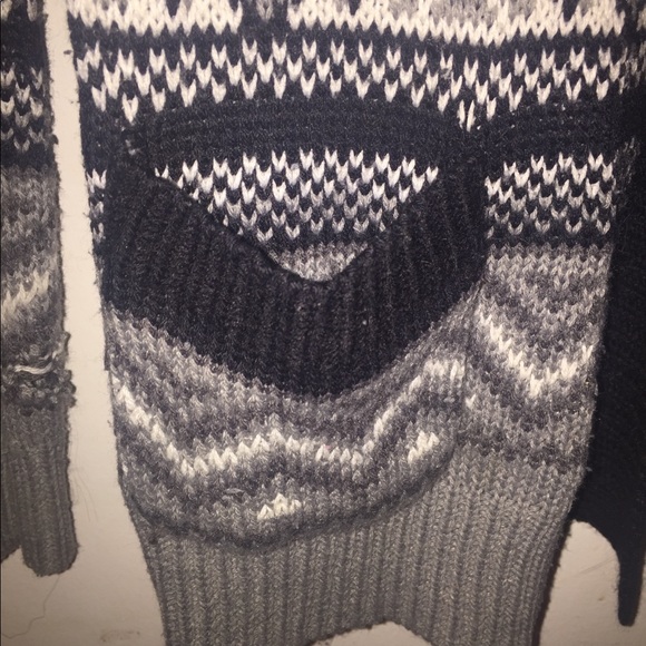 Black/white/ and gray cardigan - Picture 2 of 2